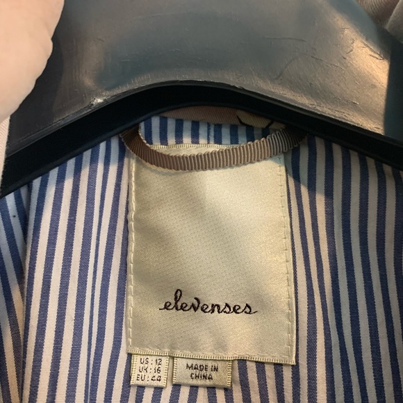 Elevenses statement trench coat with corset back size 12 - Picture 5 of 8